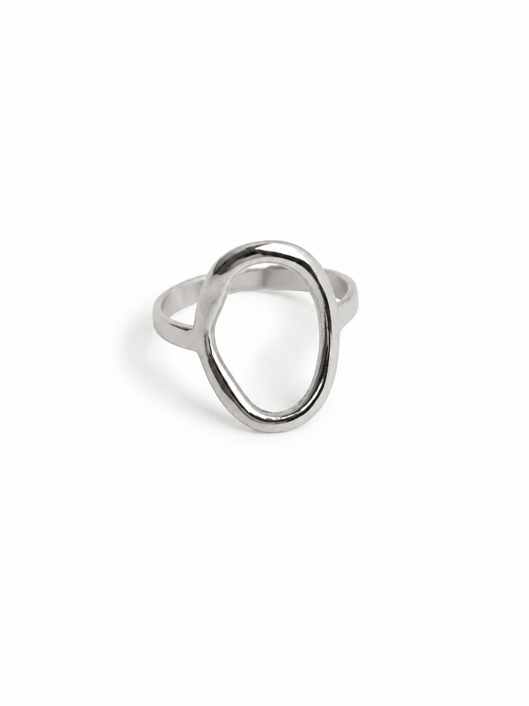 Statement ring met open ovaal