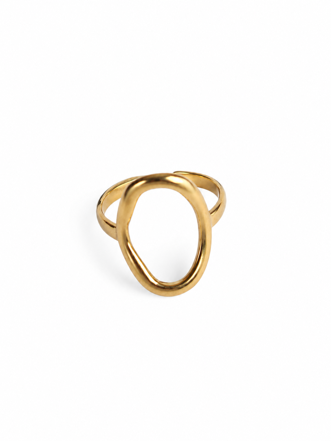 Statement ring met open ovaal