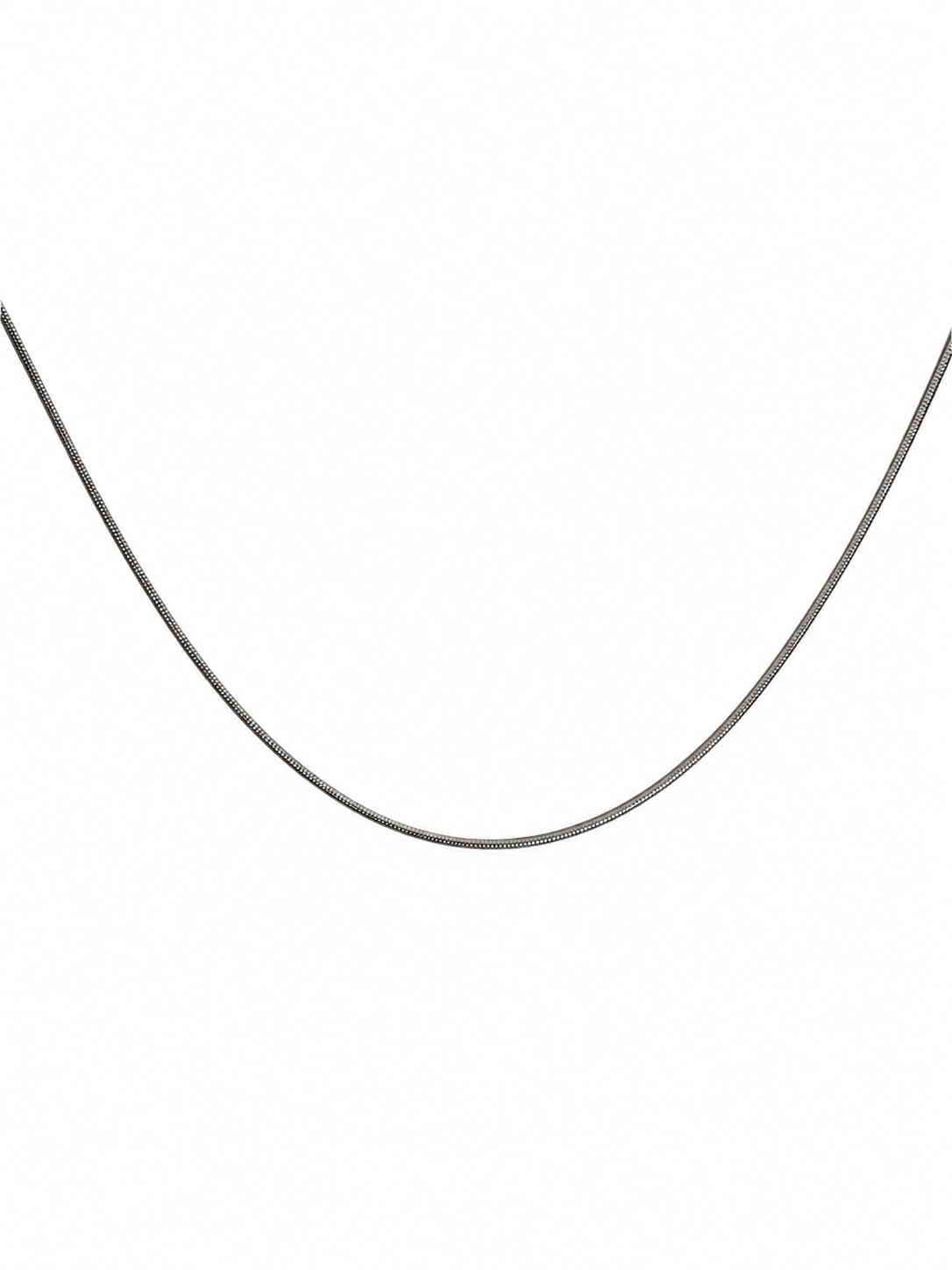 zilveren gladde ketting