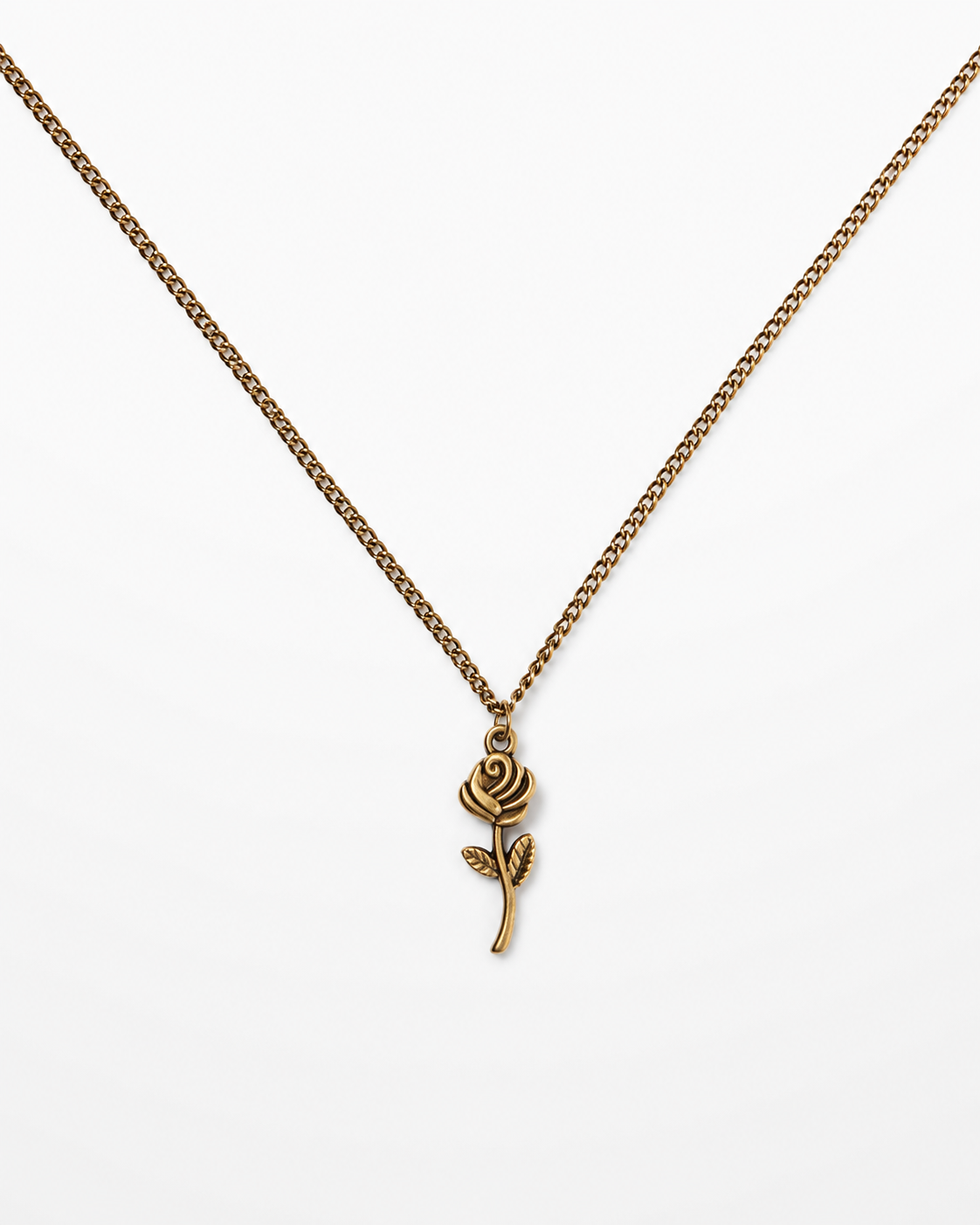 Antieke ketting met roos