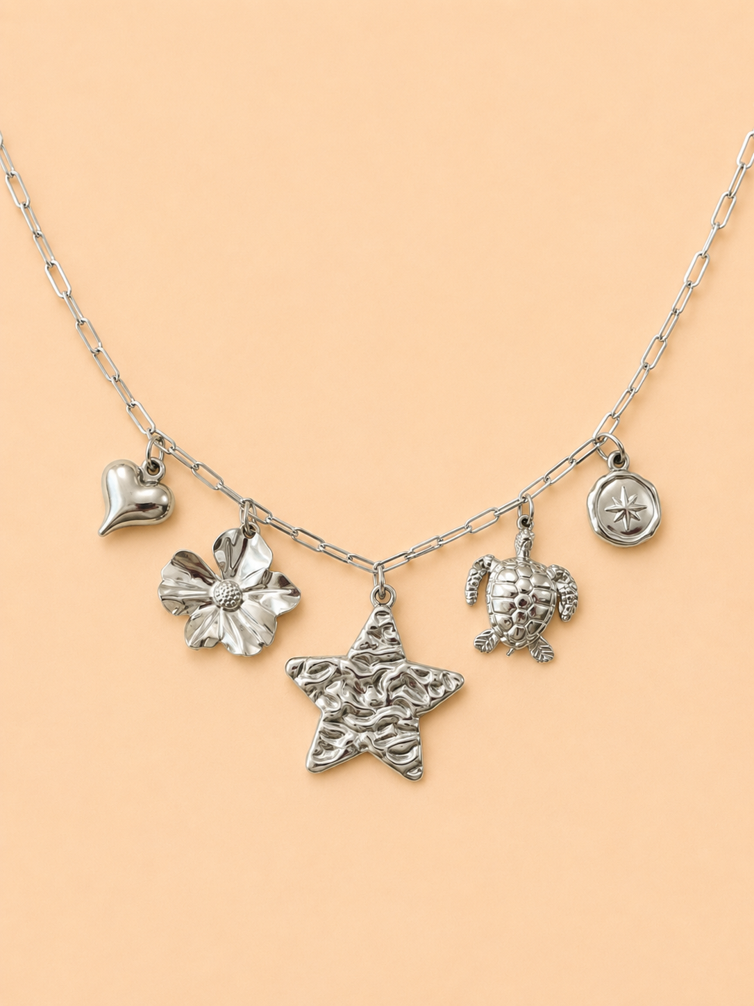 Bedel ketting met grote bedels
