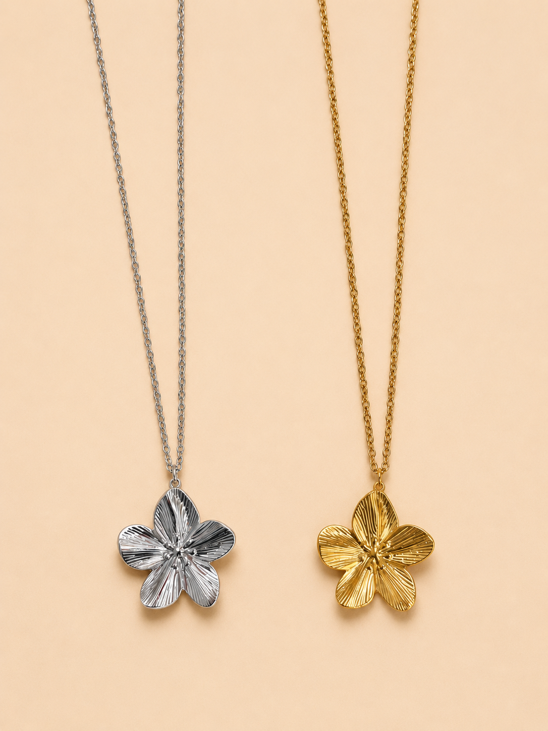Flower statement ketting