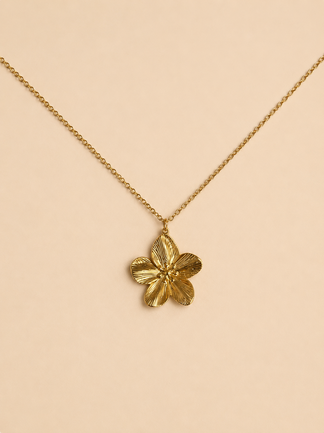 Flower statement ketting