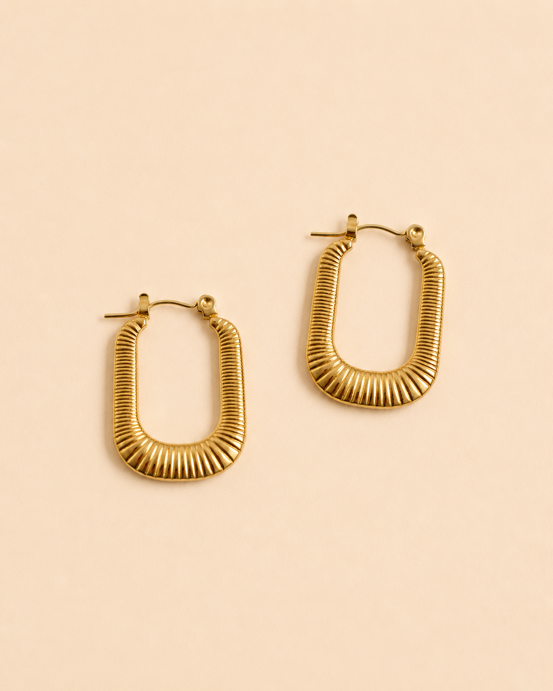 Ribbed square hoops