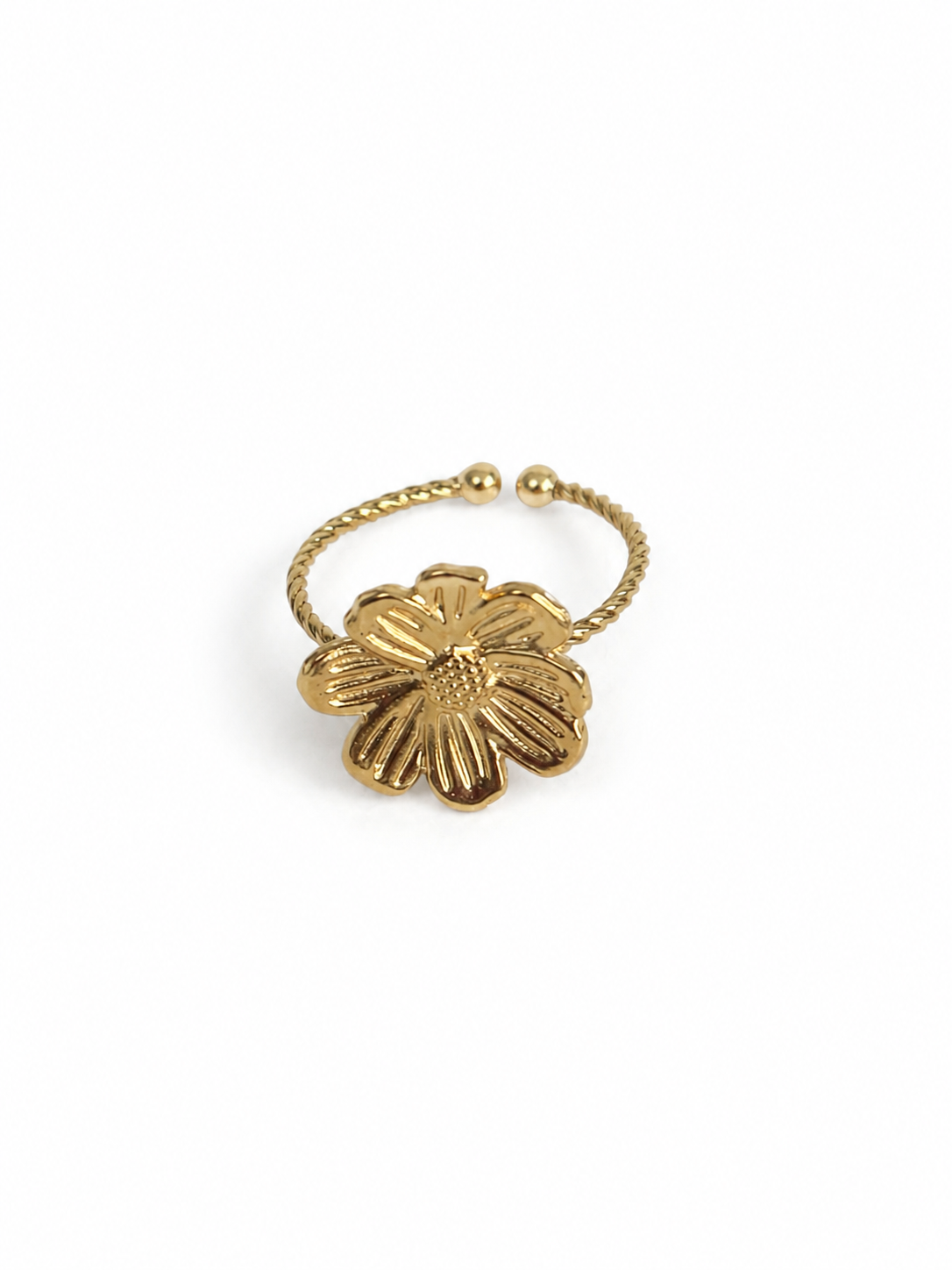 Statement ring met bloem