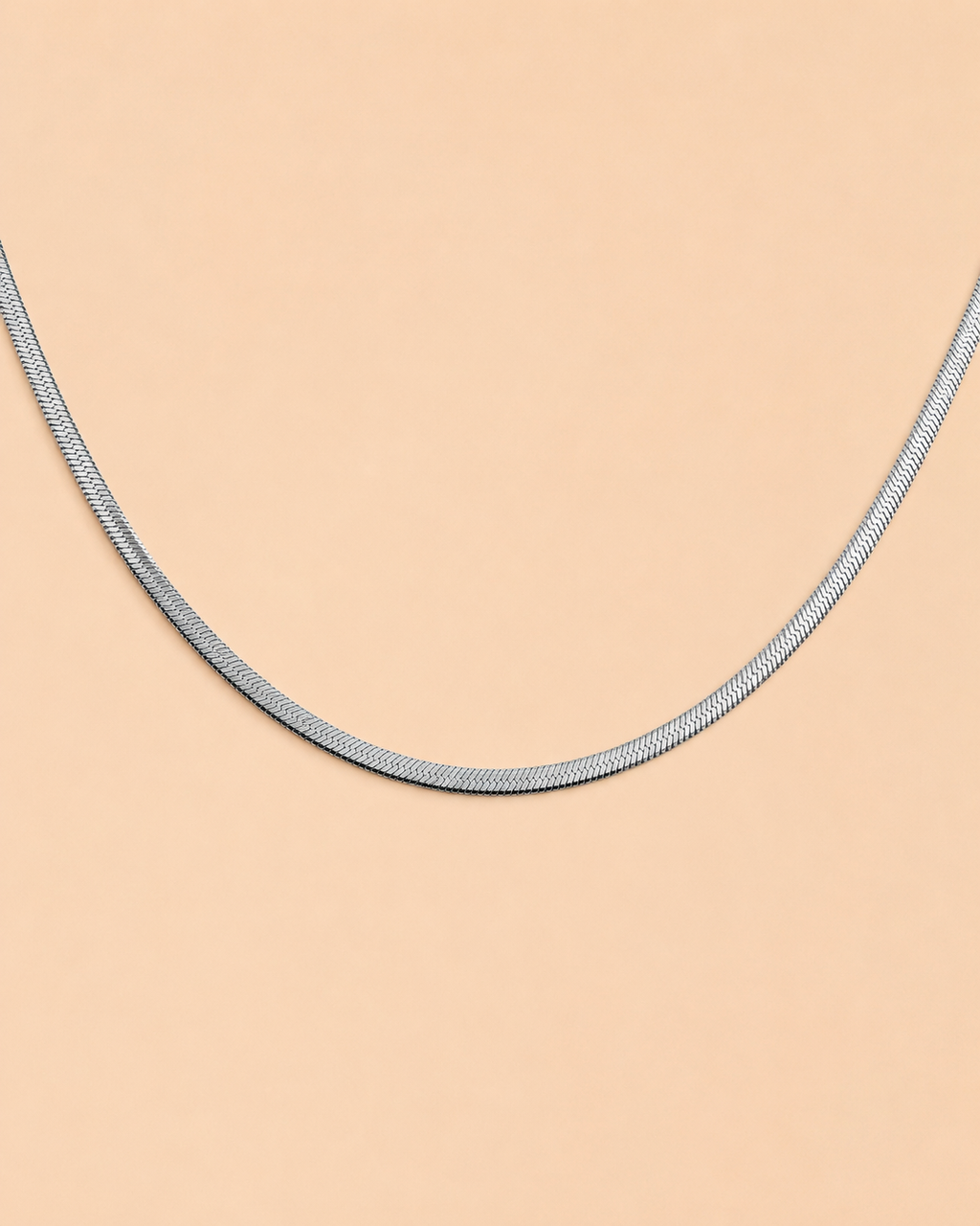 Platte slangen ketting