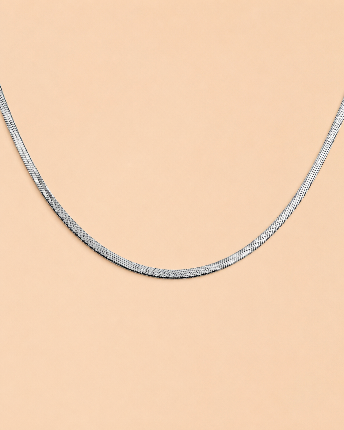 Platte slangen ketting