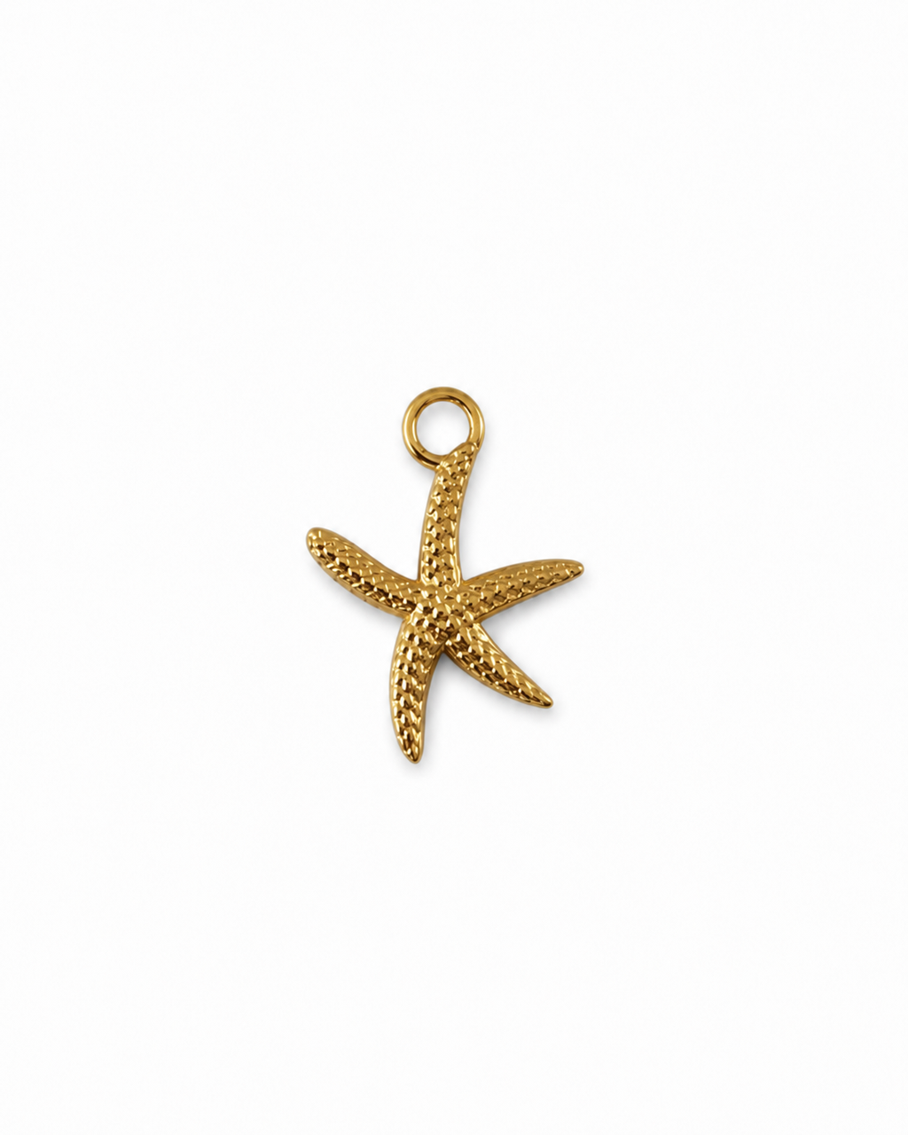 Gouden zeester bedel voor het personaliseren van je eigen bedelketting of -armband.